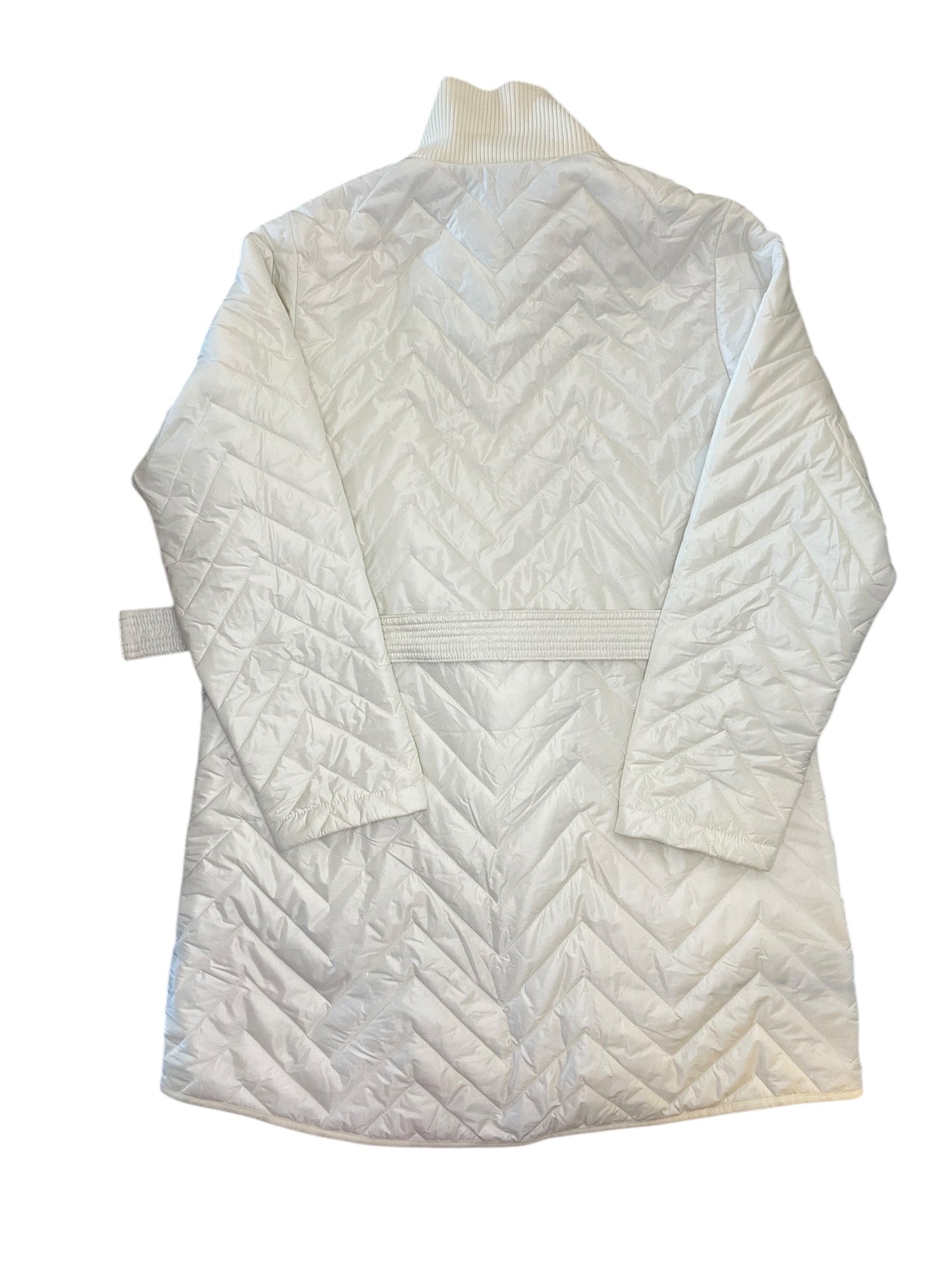 Jacket Puffer & Quilted By Athleta In White, Size:L