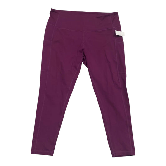 Athletic Leggings By Zella In Purple, Size:Xl