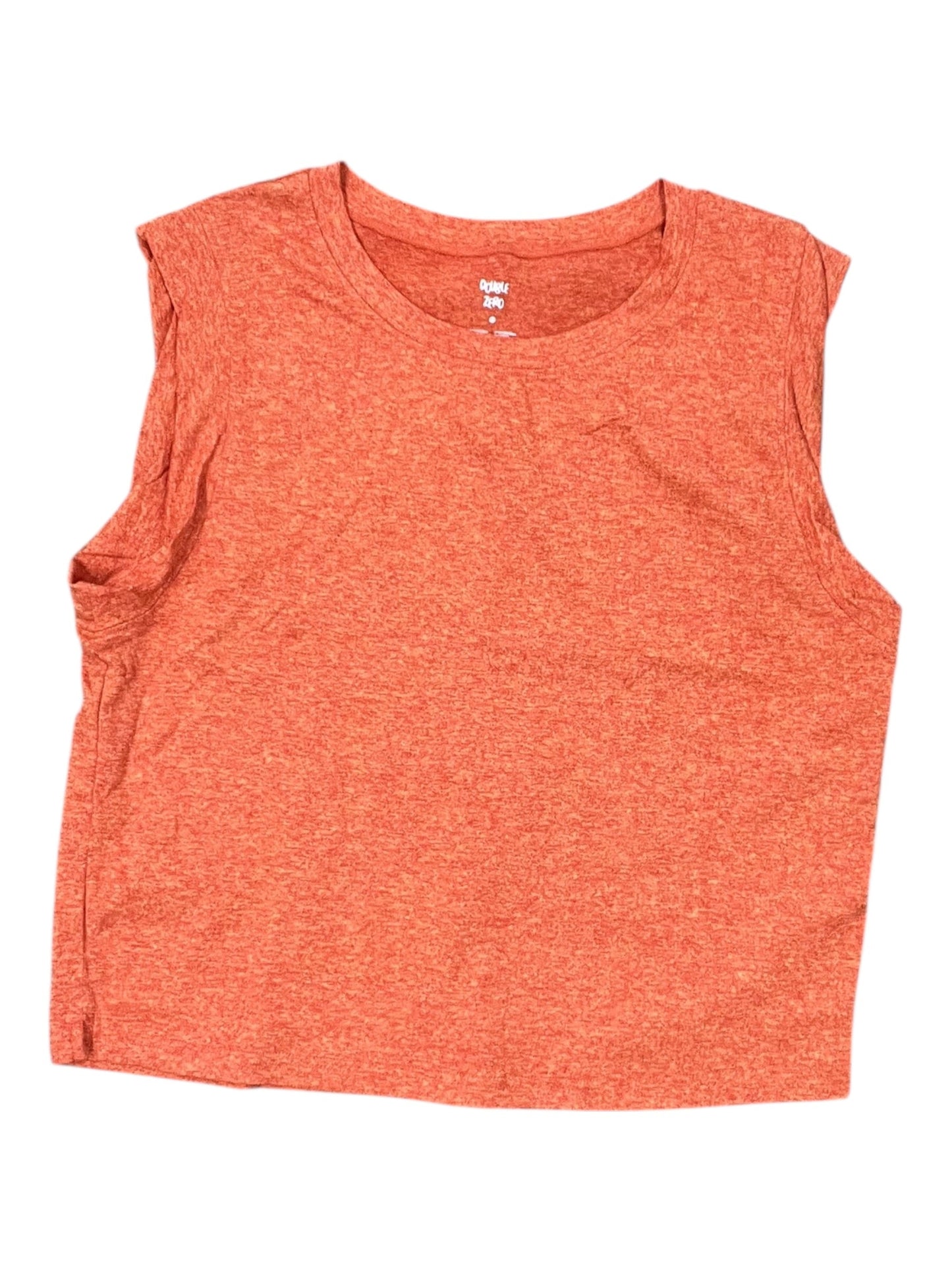Athletic Top Ss By Double Zero In Orange, Size:M