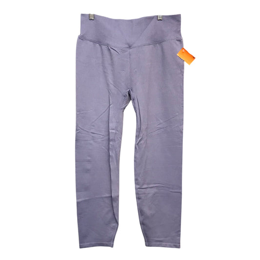 Athletic Capris By Pink In Purple, Size:Xl