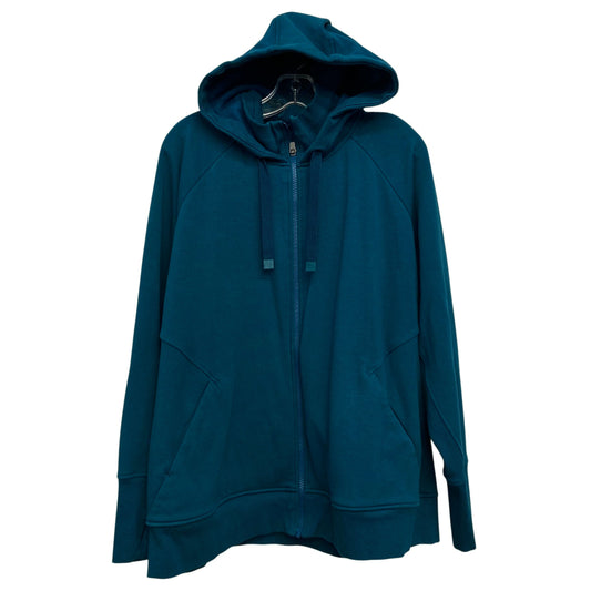 Athletic Sweatshirt Hoodie By Athleta In Teal, Size:2X