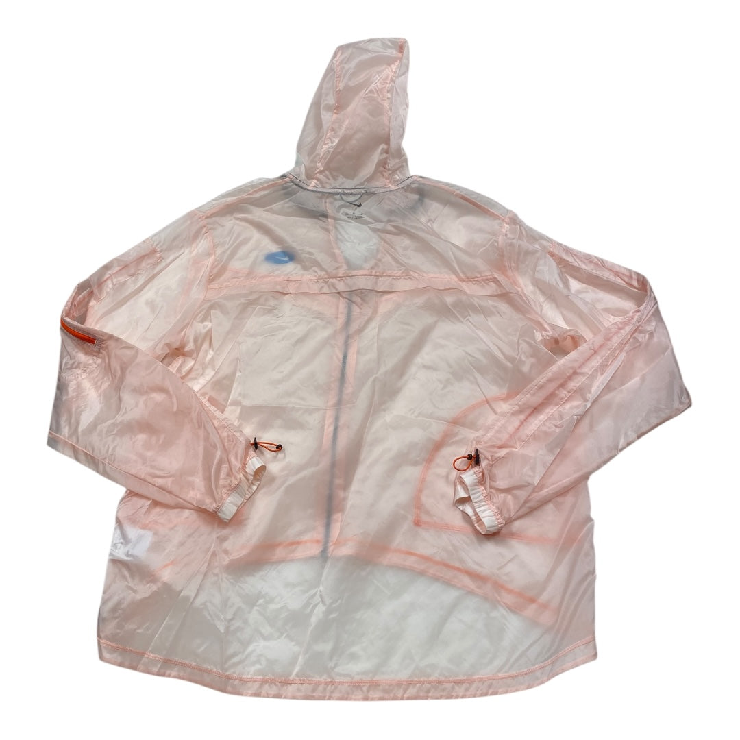 Athletic Jacket By Nike In Pink, Size:Xl