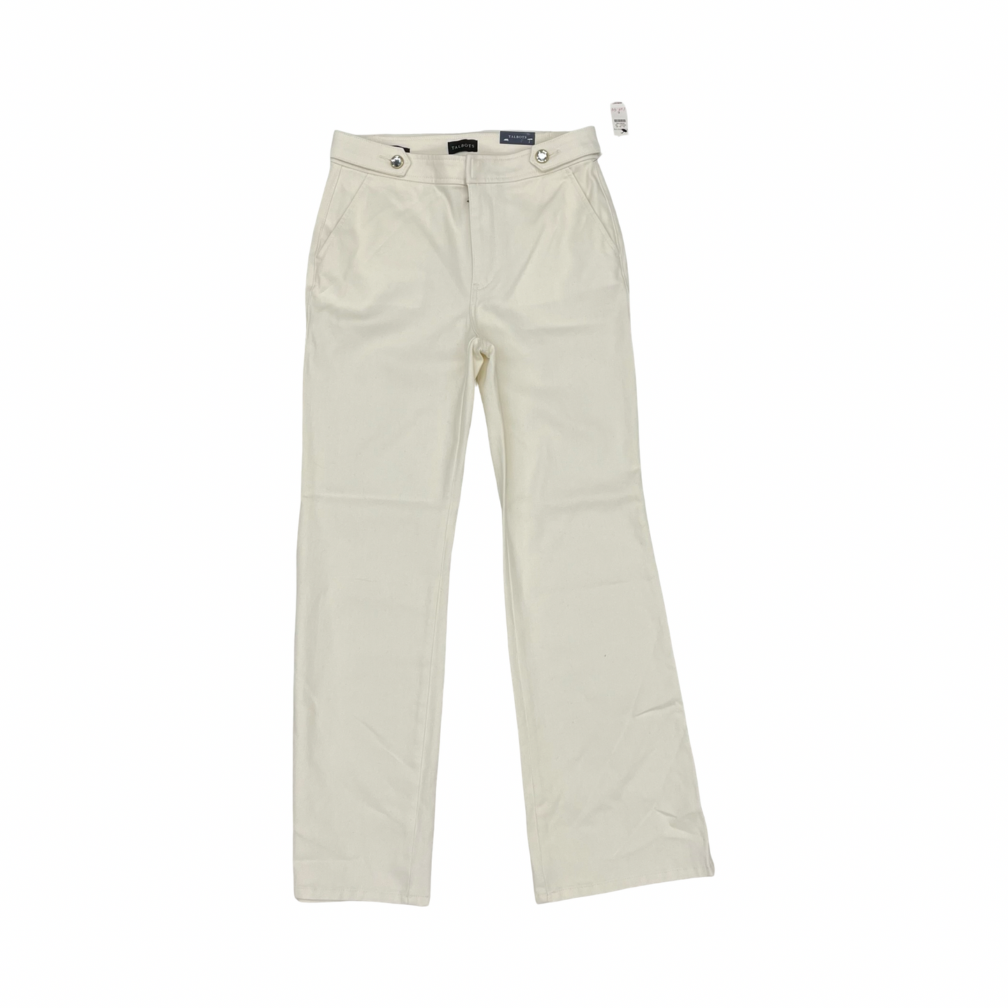 Jeans Flared By Talbots In White, Size:6