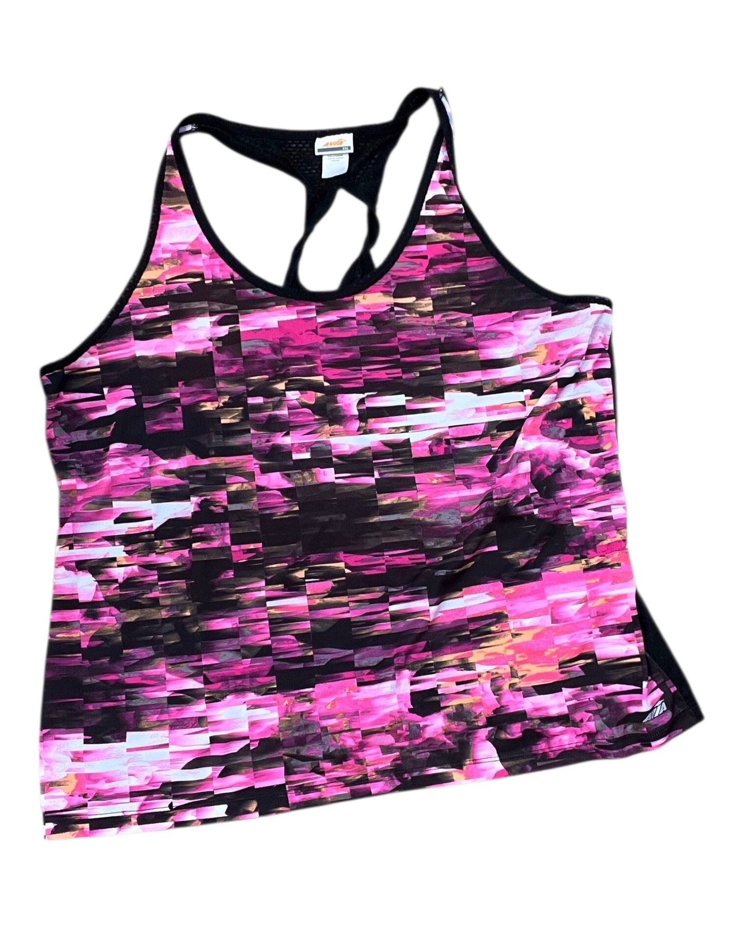 Athletic Tank Top By Avia In Black, Size:1X