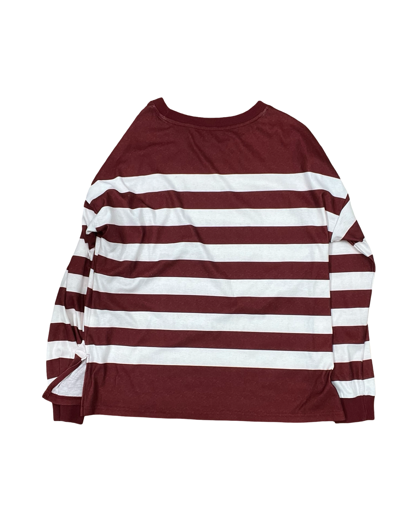 Top Ls By Clothes Mentor In Red & White, Size:M