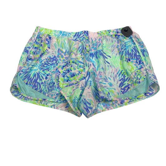 Shorts Designer By Lilly Pulitzer In Blue & Green, Size:Xl