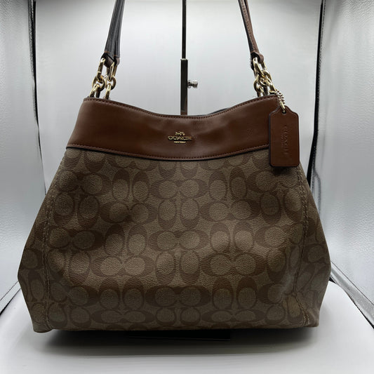 HANDBAG DESIGNER by COACH In BROWN, Size: LARGE