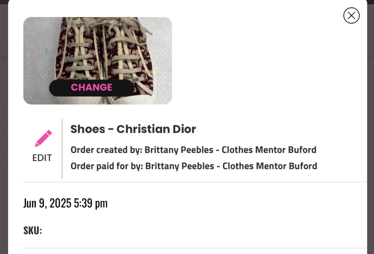 Shoes Luxury Designer By Dior In Red, Size: 9