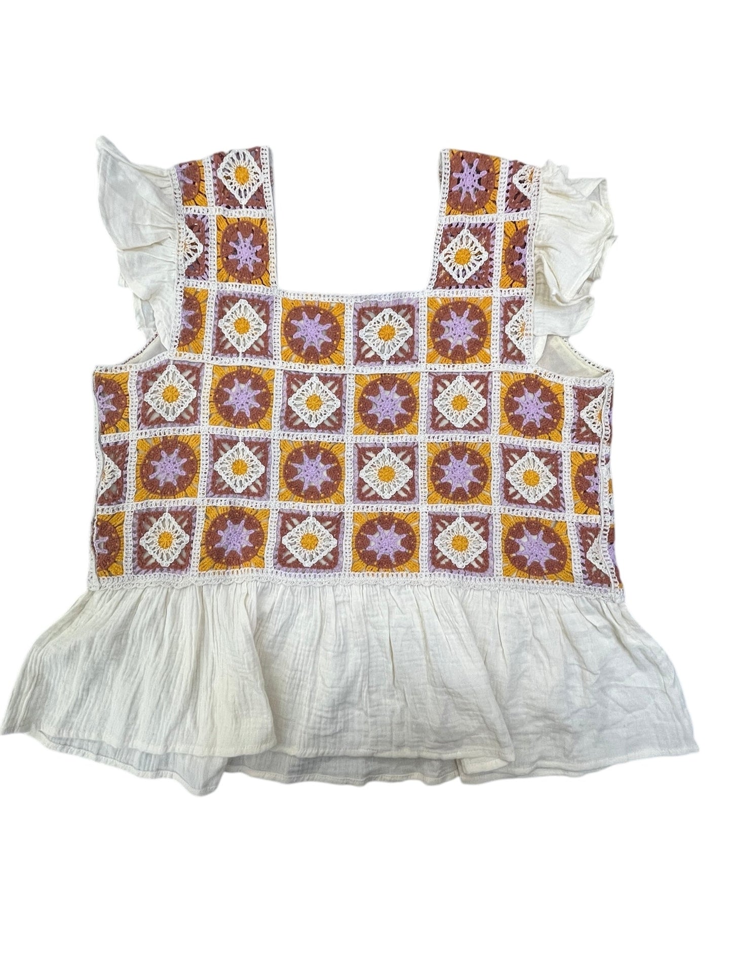 Top Sleeveless By Cato In Brown, Size:2X