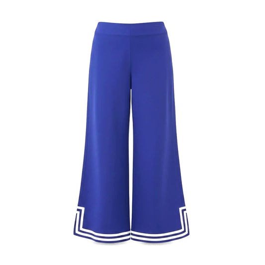 Abbey Linen Ankle Pants By Trina Turk In Cobalt Cove, Size: 8