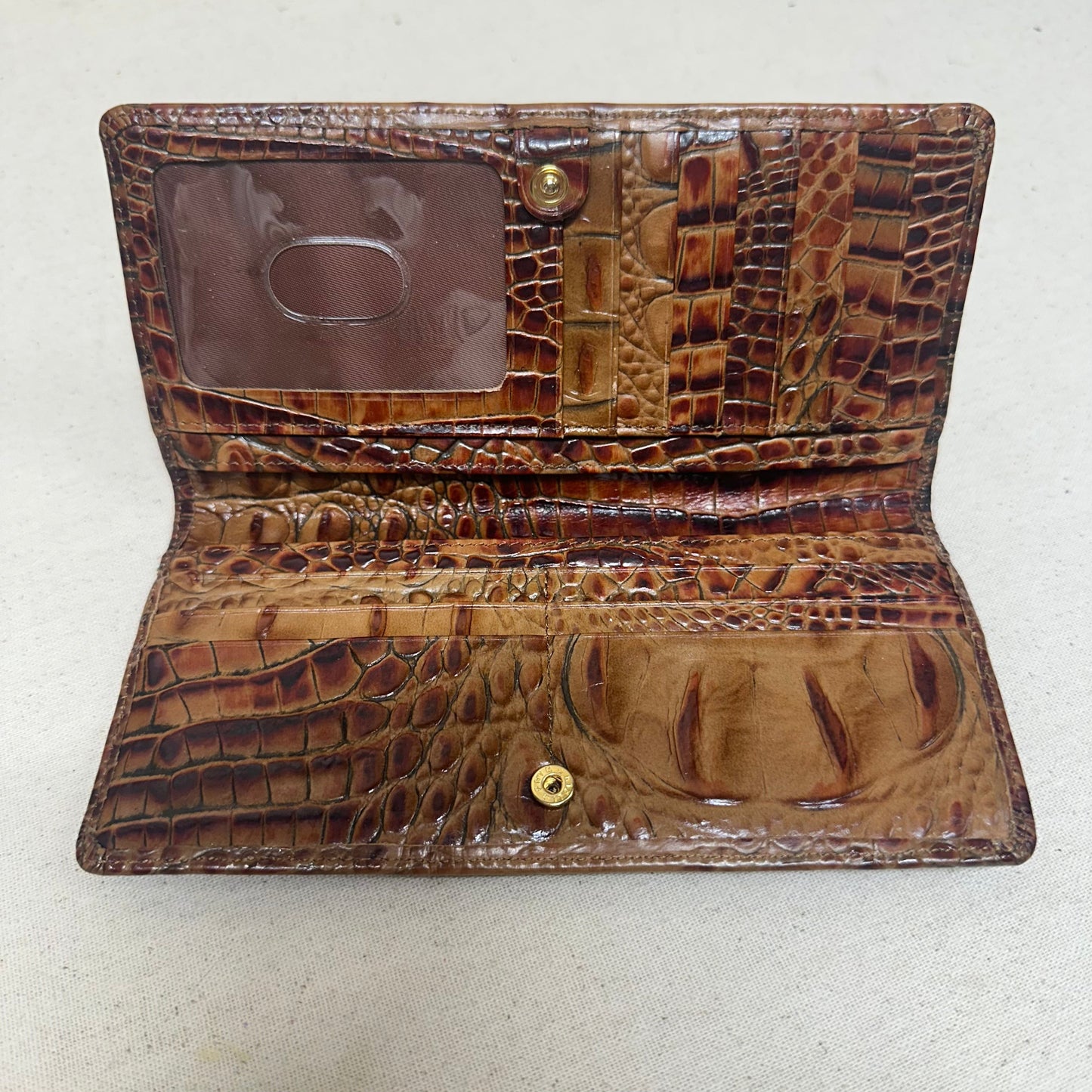 Wallet Designer By Brahmin In Brown, Size:Medium