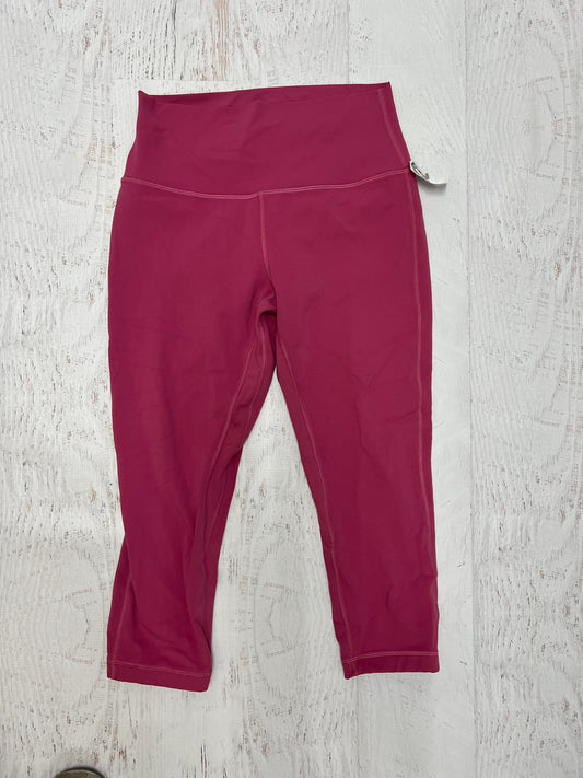 ATHLETIC LEGGINGS by LULULEMON In PINK, Size: M