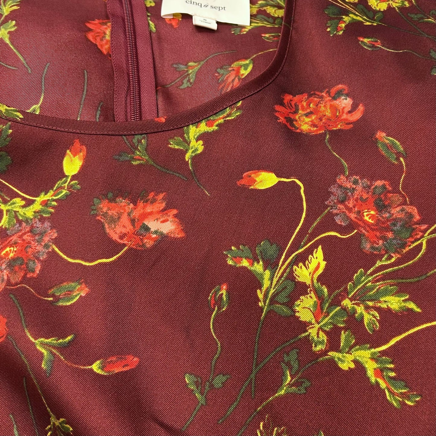 Dress Party Short By Cinq A Sept In Maroon, Size: S