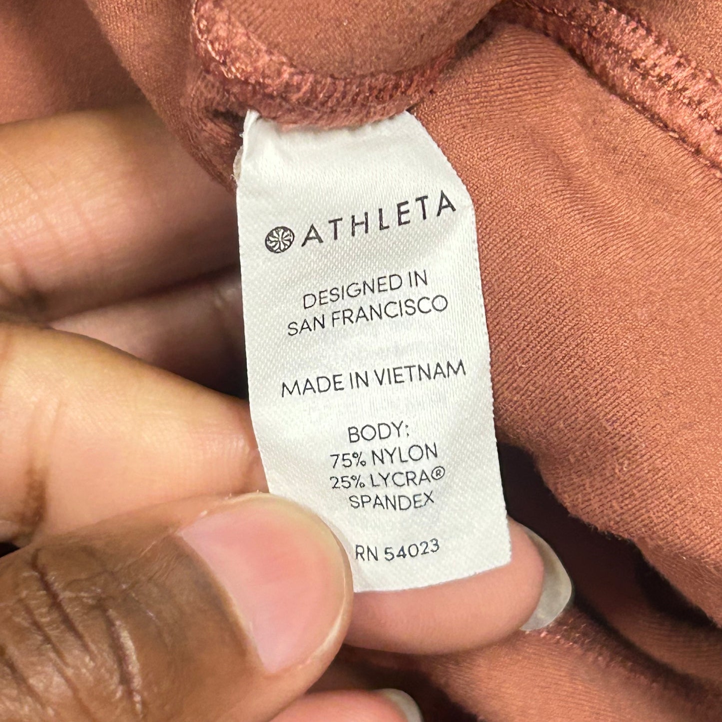 Athletic Leggings By Athleta In Brown, Size: M