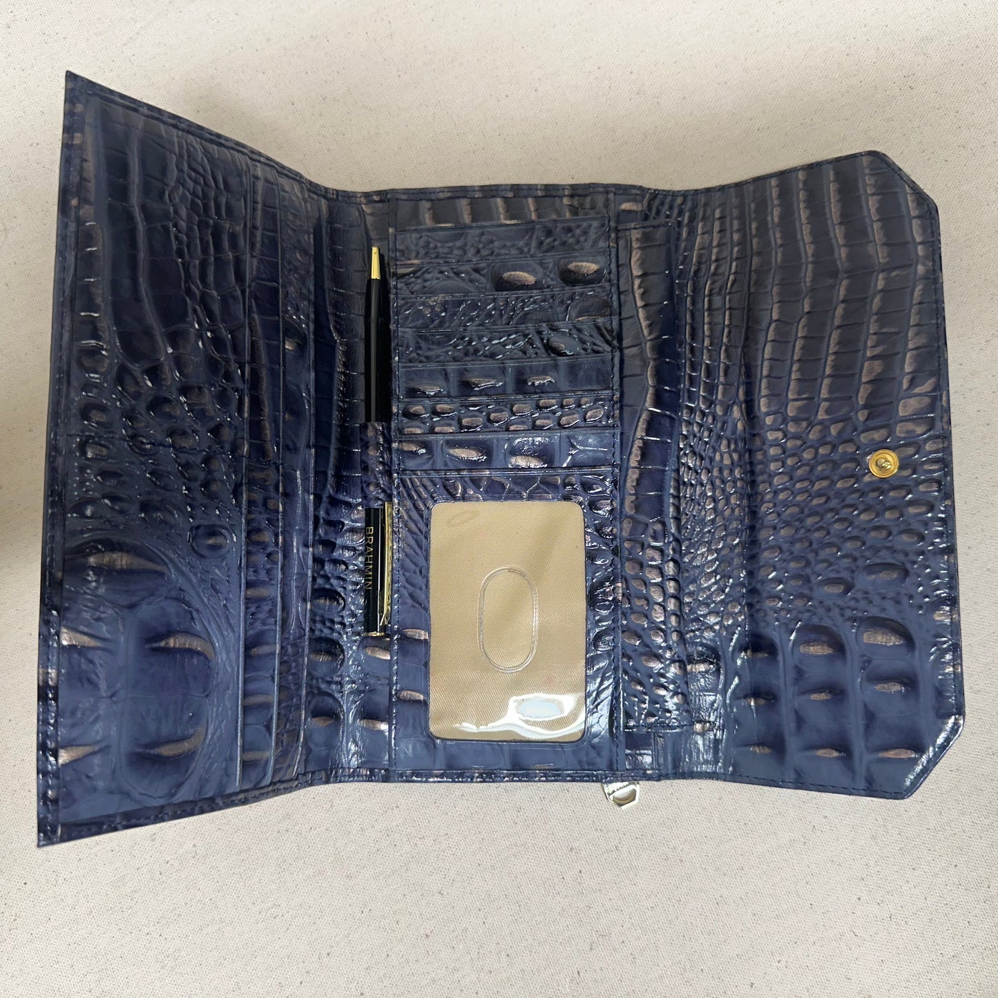 Wallet Designer By Brahmin In Purple, Size:Large