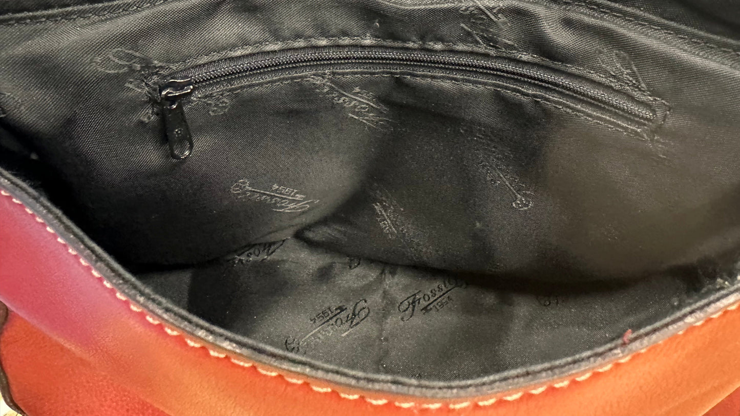 Handbag By Fossil, Size: Medium