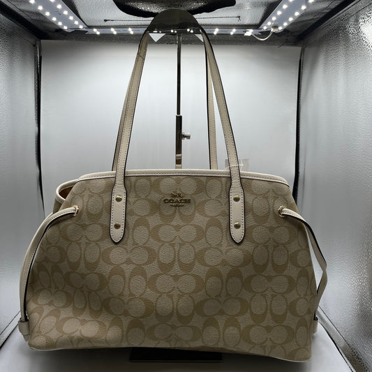 HANDBAG DESIGNER by COACH In TAN, Size: MEDIUM