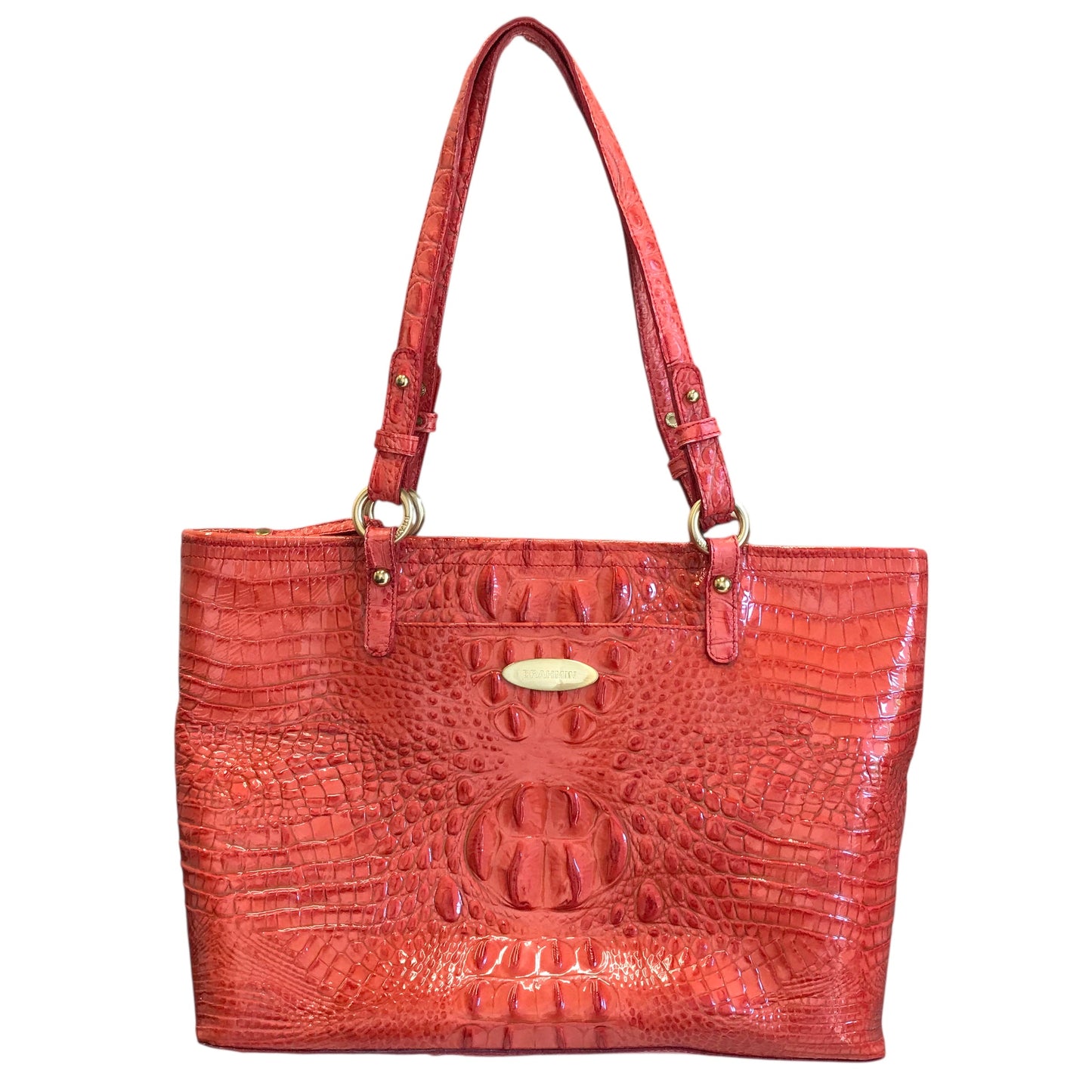 Handbag Designer By Brahmin In Orange, Size:Medium