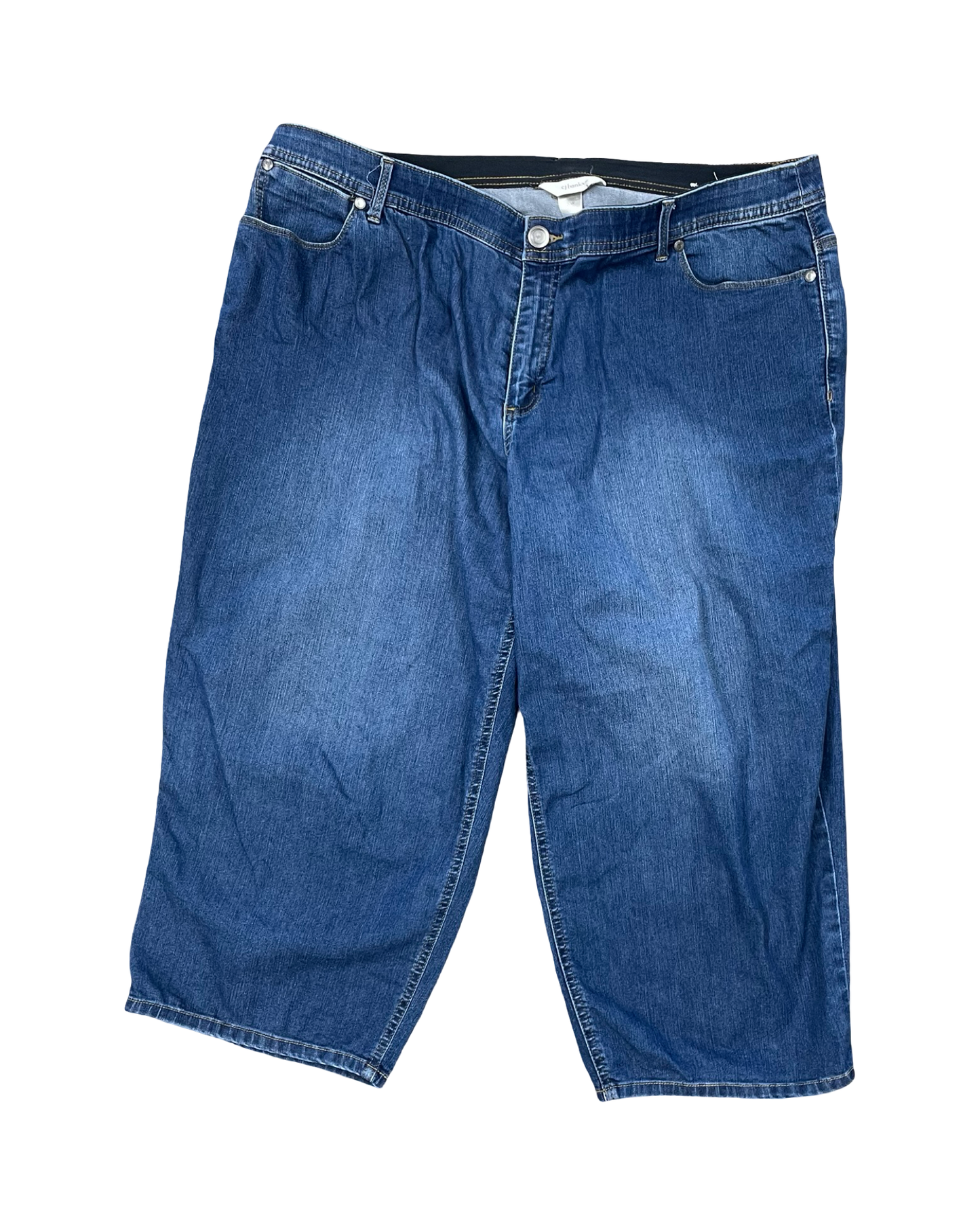 Jeans Cropped By Cj Banks In Blue Denim, Size:20
