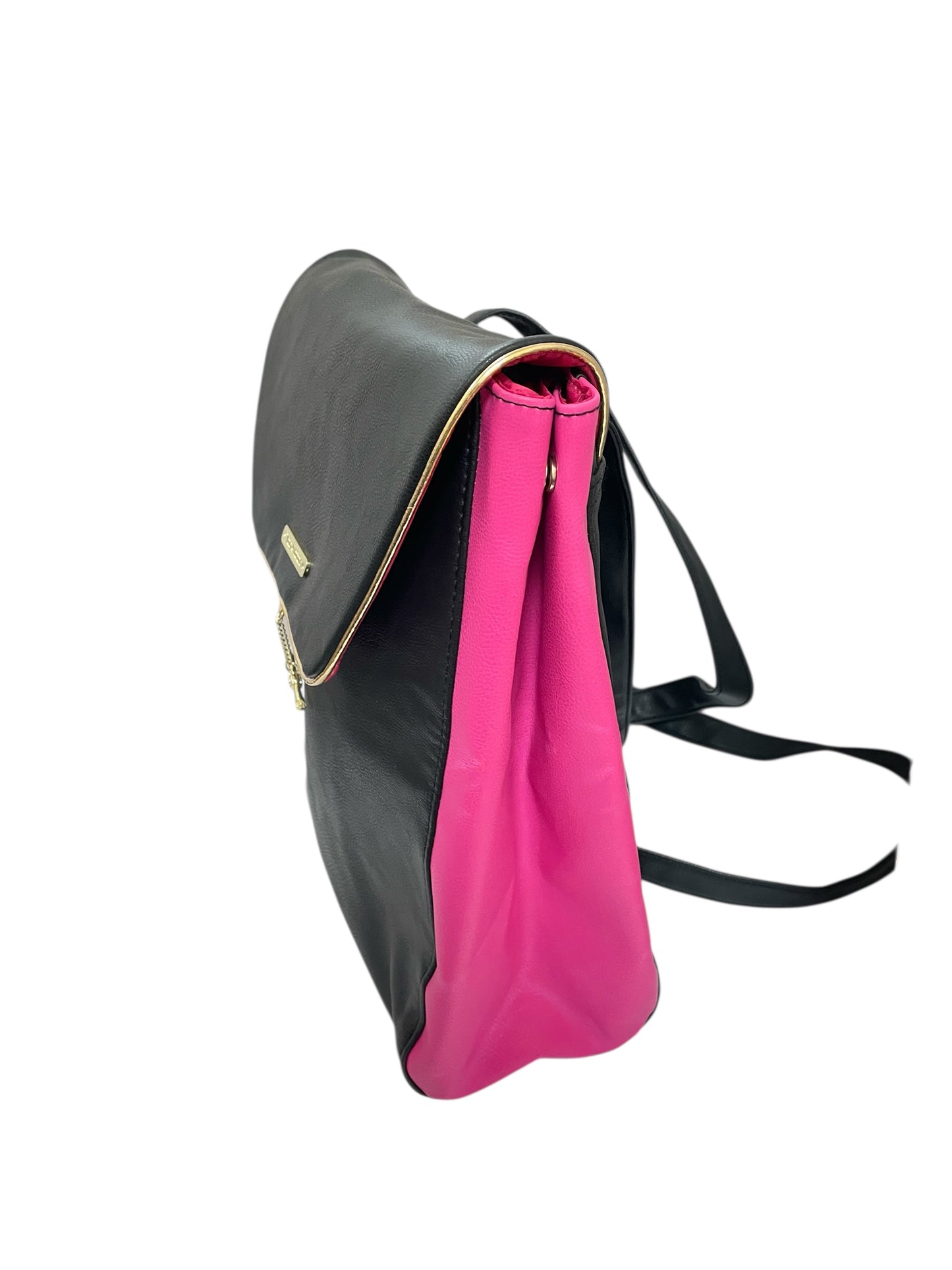 Backpack By Juicy Couture In Black & Pink, Size:Medium