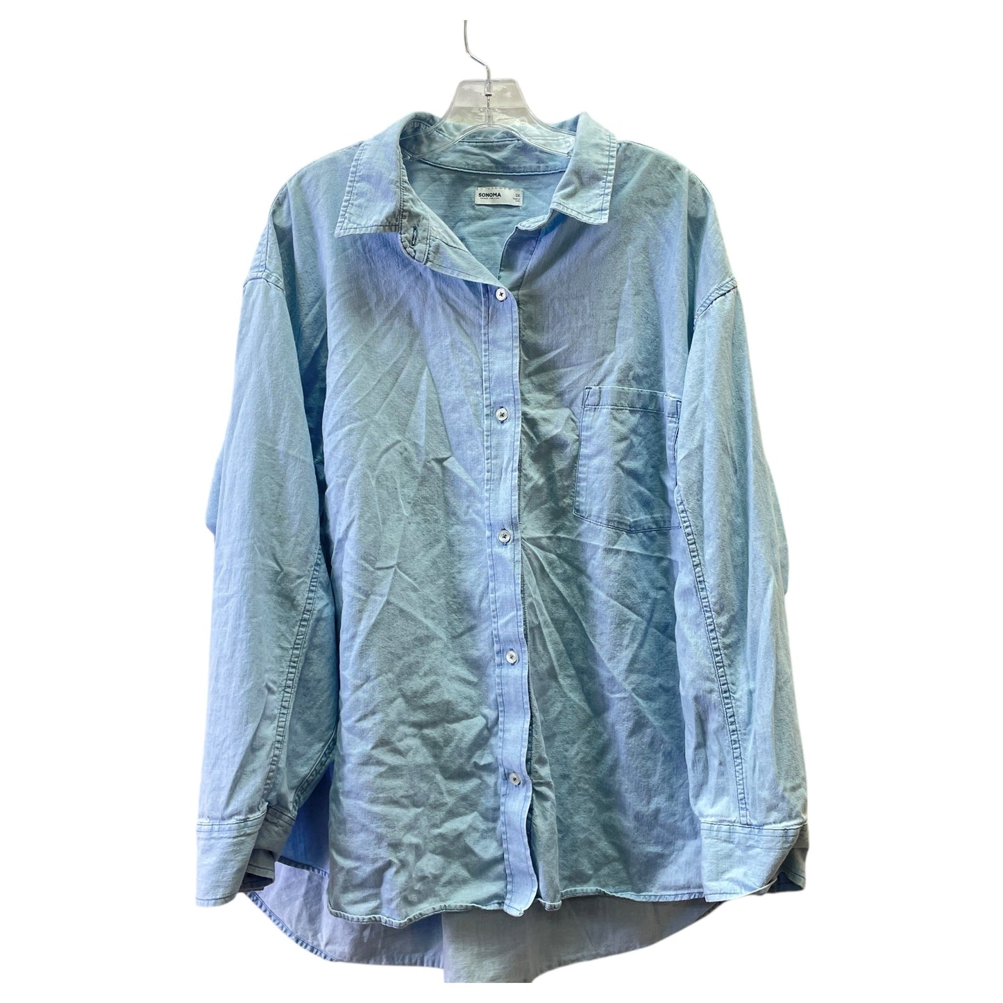 Top Ls By Sonoma In Blue, Size:3X