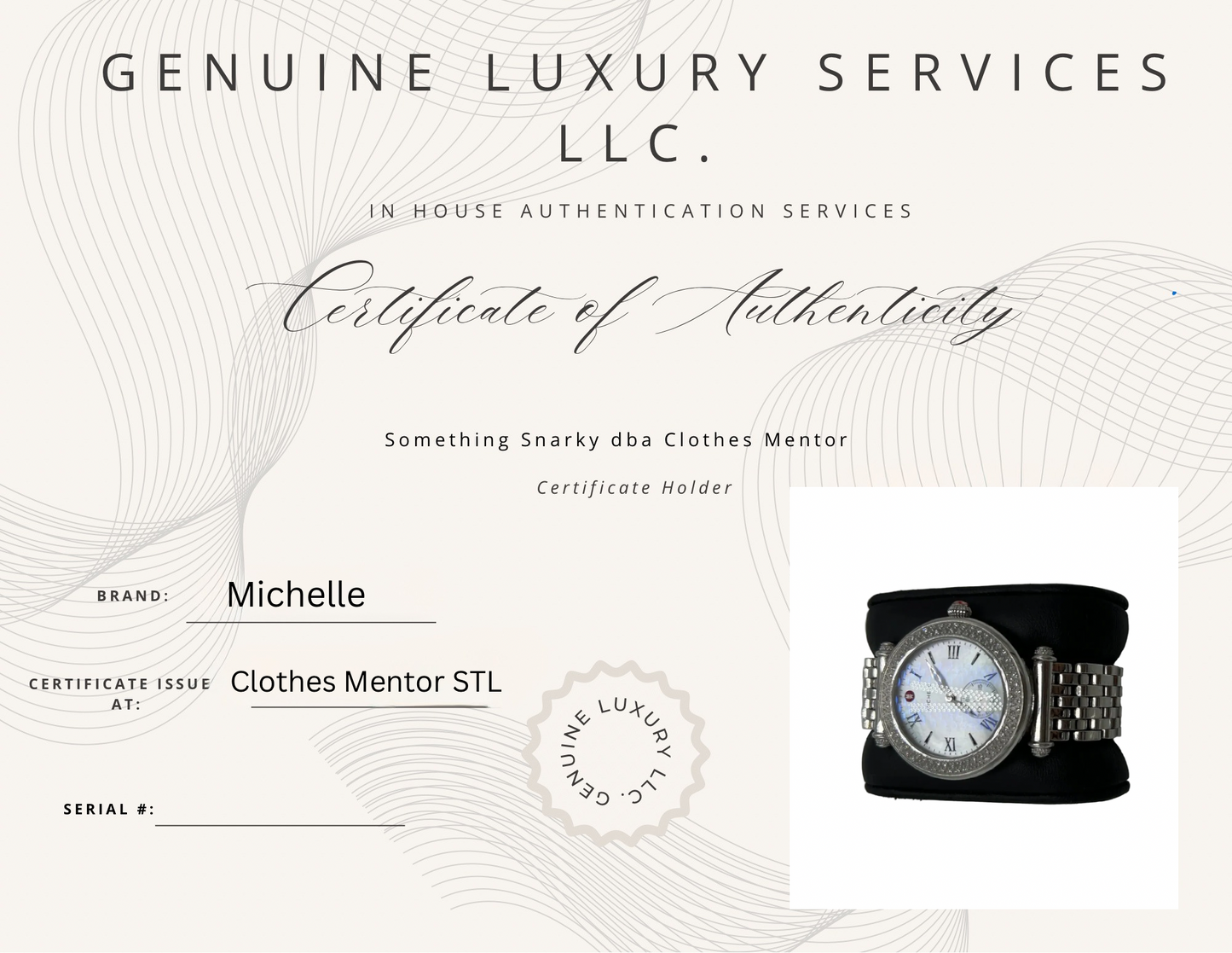 Michele Cabot Diamond Luxury Watch