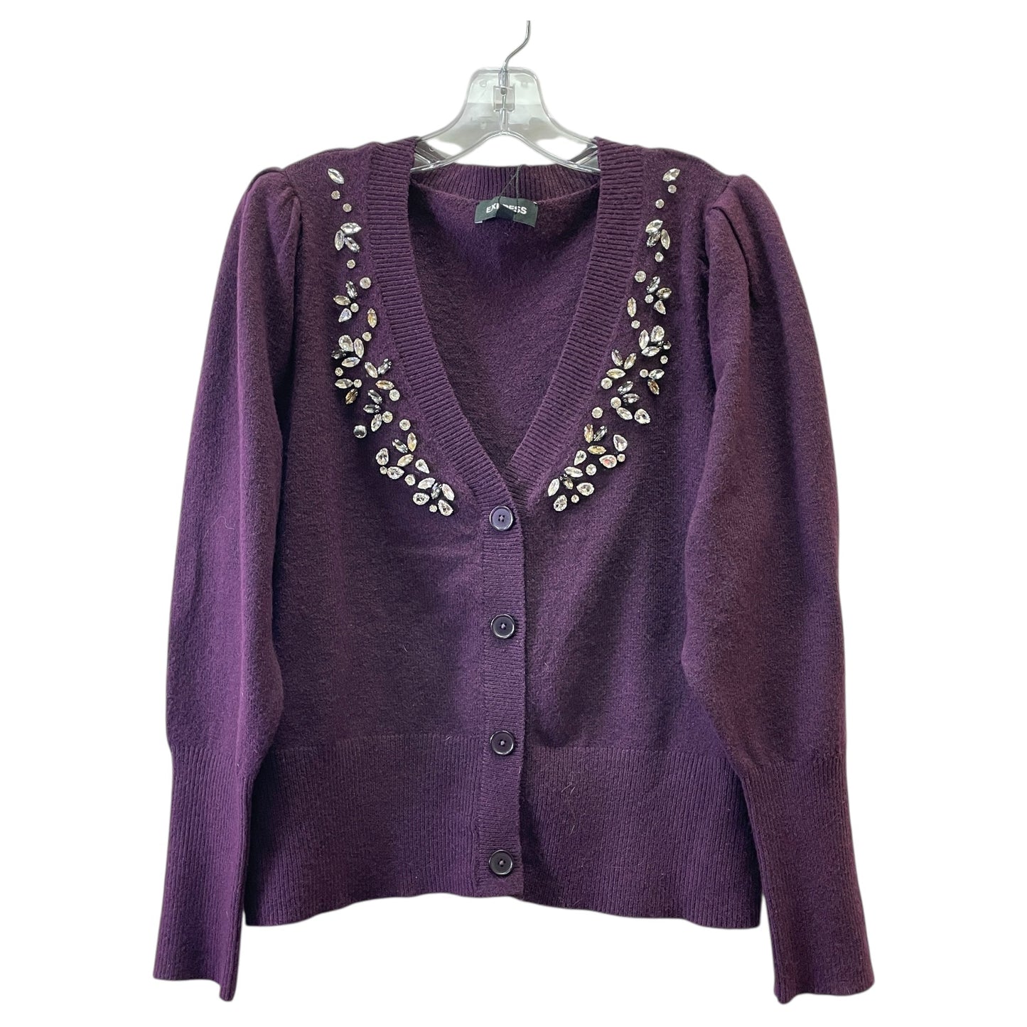 Sweater By Express In Purple, Size:Xl