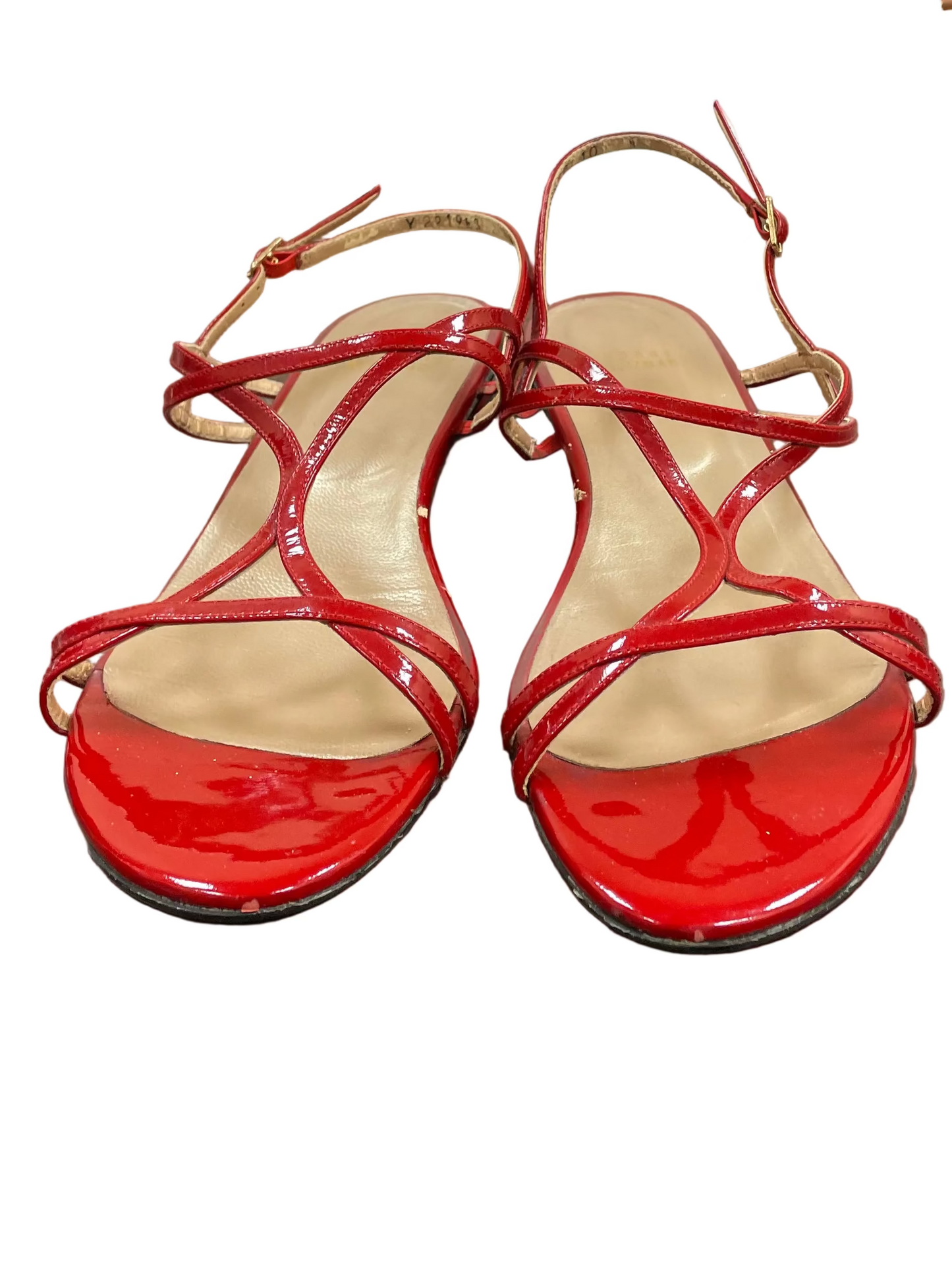 Shoes Designer By Stuart Weitzman In Red, Size:10