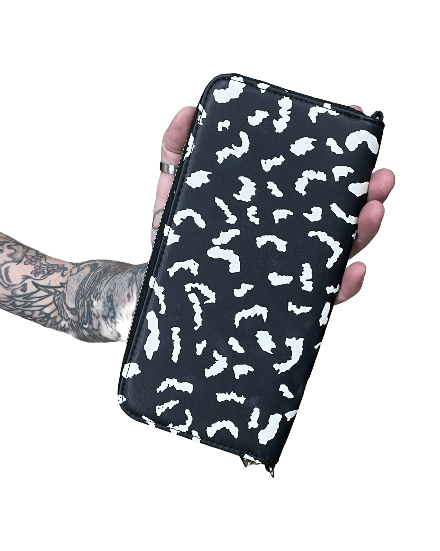 Wallet By A New Day In Black & Cream, Size:Large