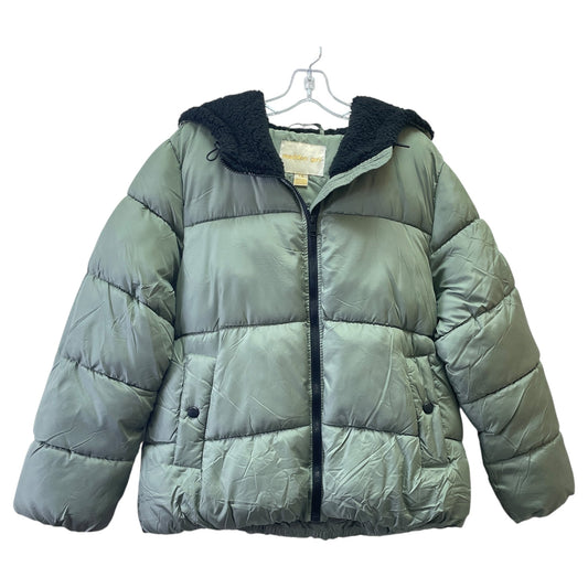 Jacket Puffer & Quilted By Madden Girl In Green, Size:L