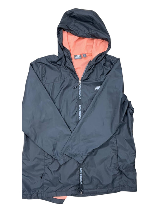 Jacket Windbreaker By New Balance In Black, Size:2X