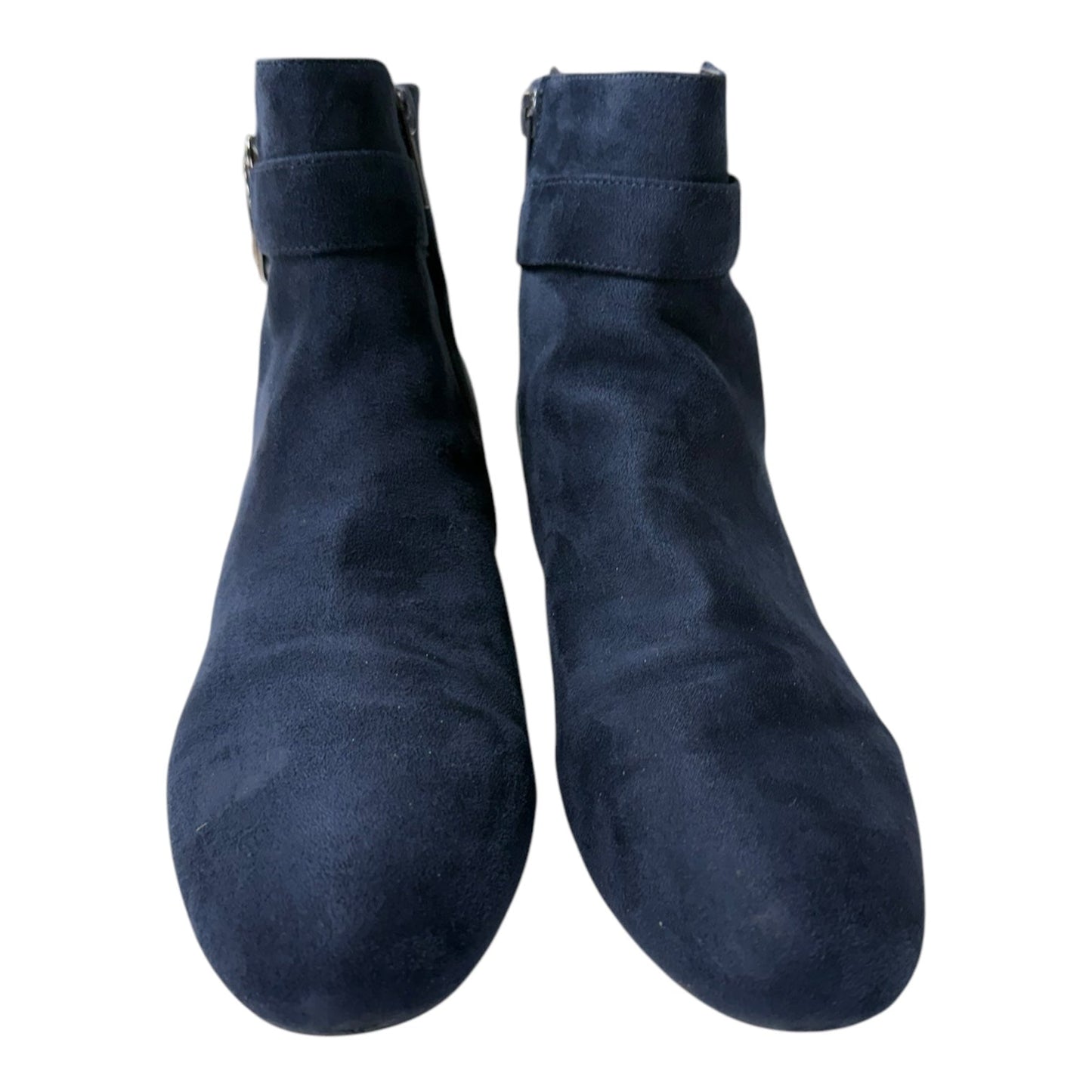 Boots Ankle Flats In Navy, Size:10