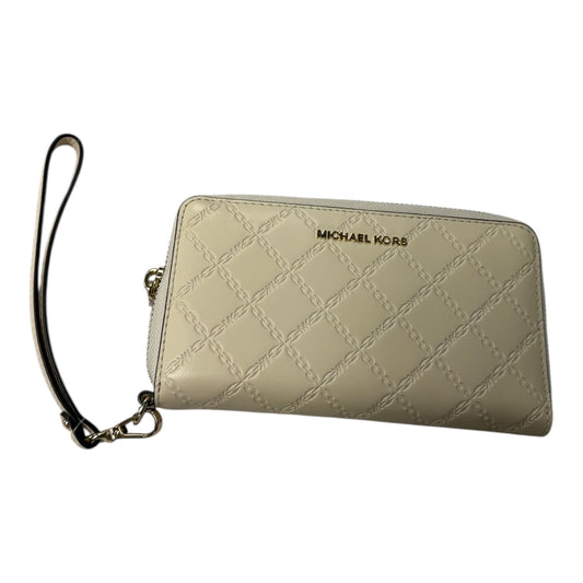 Wallet Designer By Michael Kors In Cream, Size:Large