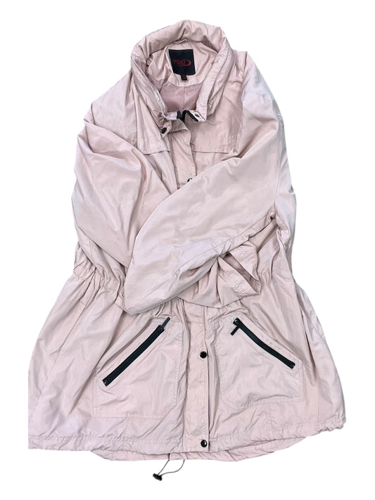 Jacket Windbreaker By Yoki In Mauve, Size:2X