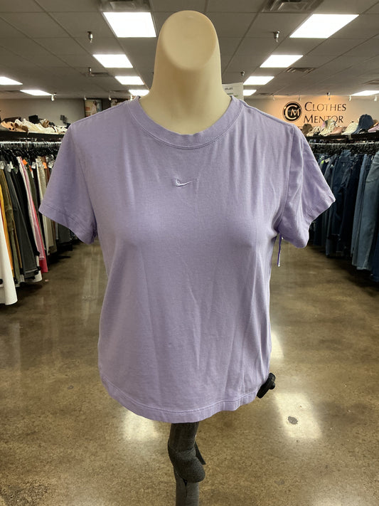 Athletic Top Ss By Nike Apparel In Purple, Size:M