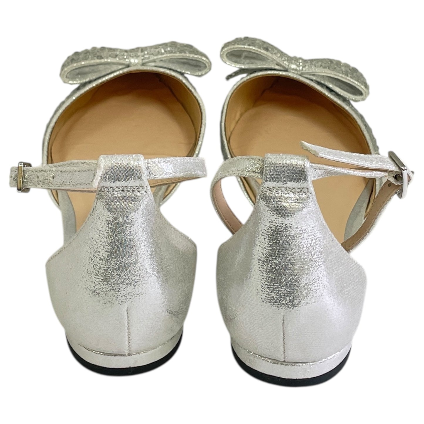 Shoes Flats By Jessica Simpson In Silver, Size:8.5