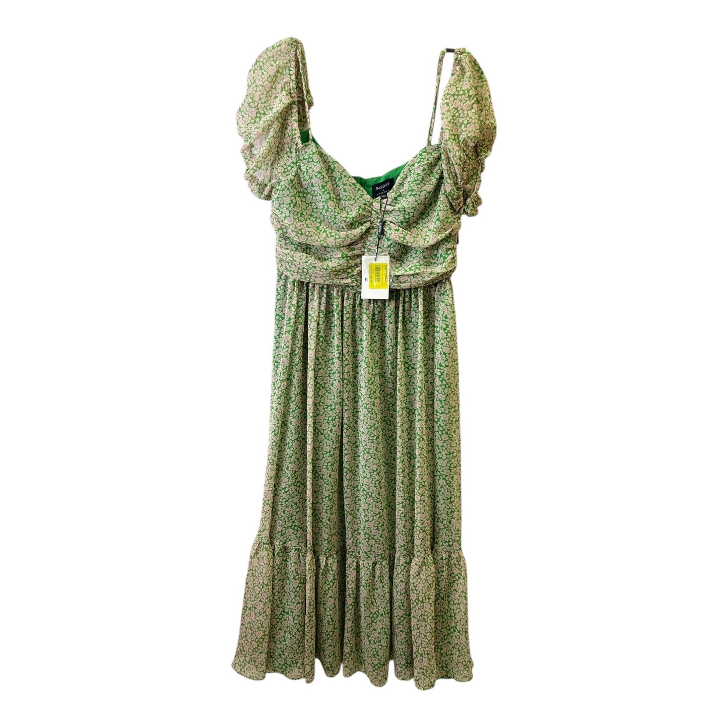 Dress Casual Maxi By Bardot In Green & Pink, Size:L
