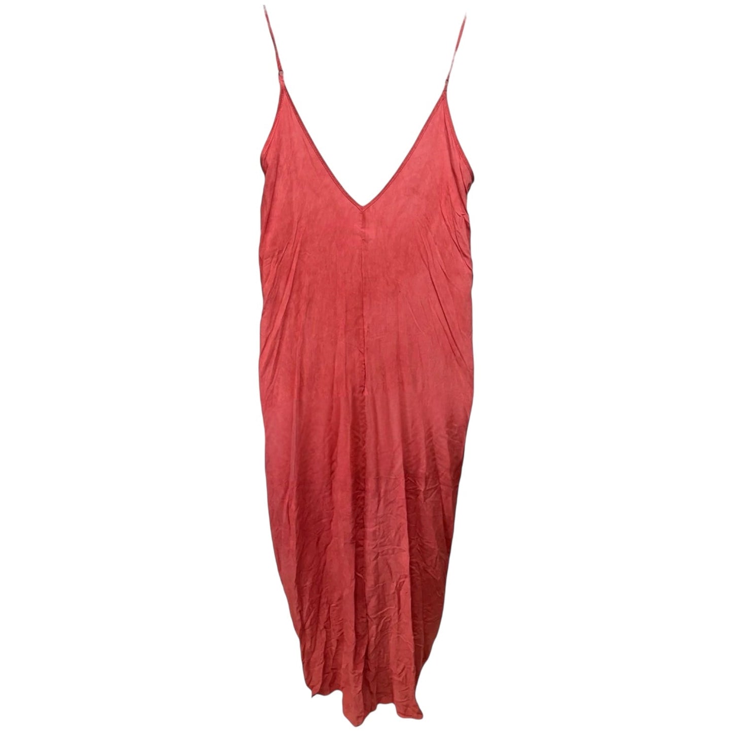 Double V Sheer Maxi Dress By Elan In Pink, Size: 1X