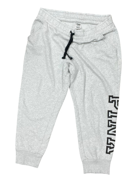 Athletic Pants By Pink In Grey, Size:Xl