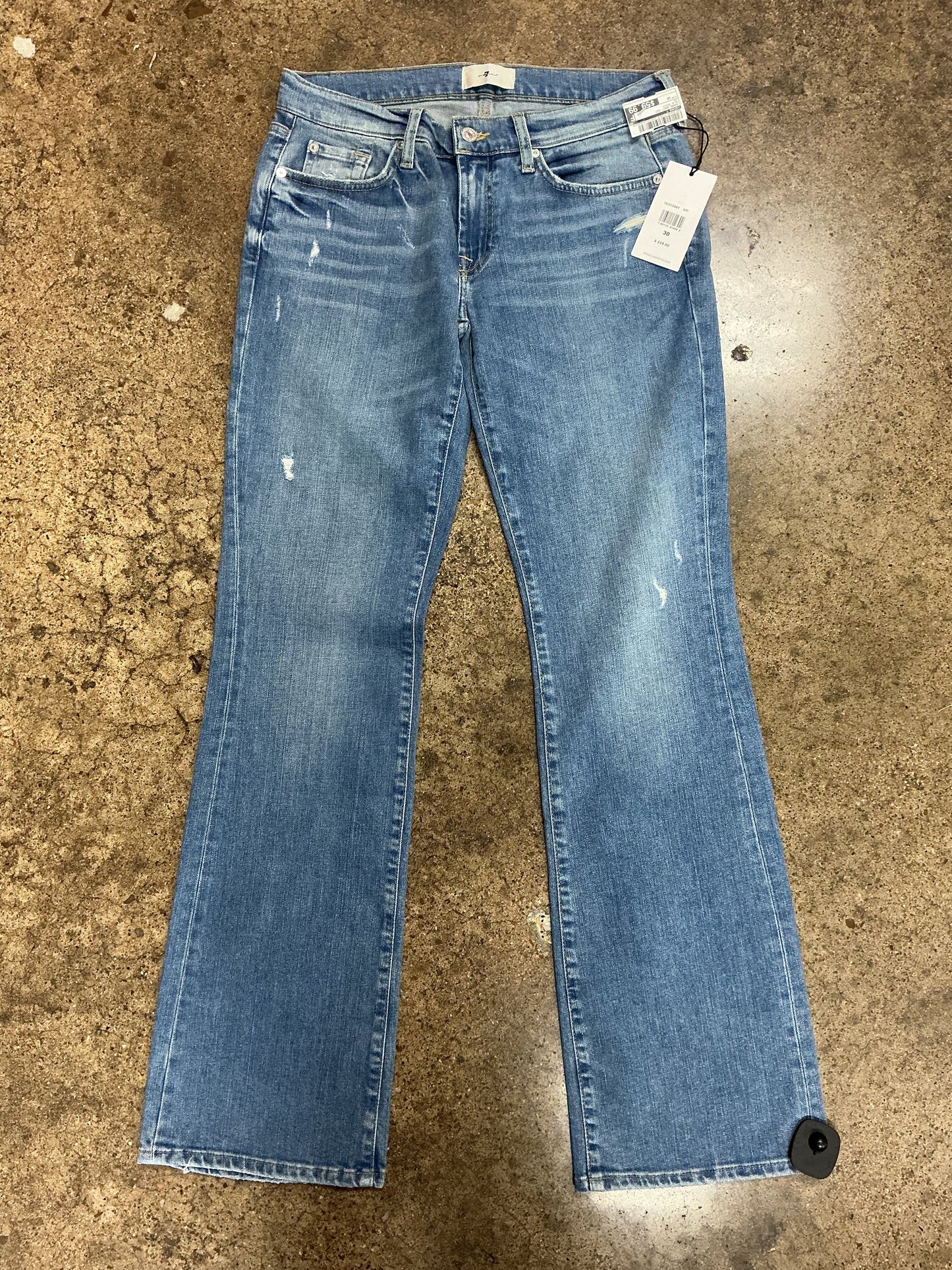 Jeans Boot Cut By Seven 7 In Blue Denim, Size:10
