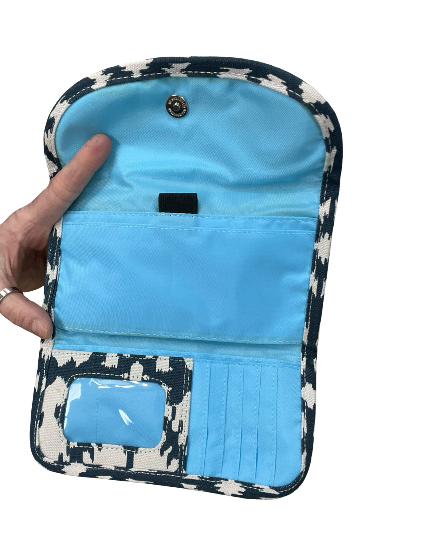 Wallet By Kavu In Blue & Cream, Size:Medium