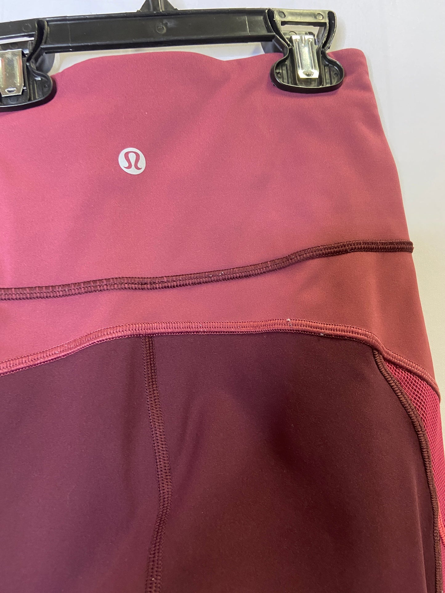 Athletic Leggings By Lululemon In Maroon, Size: 2