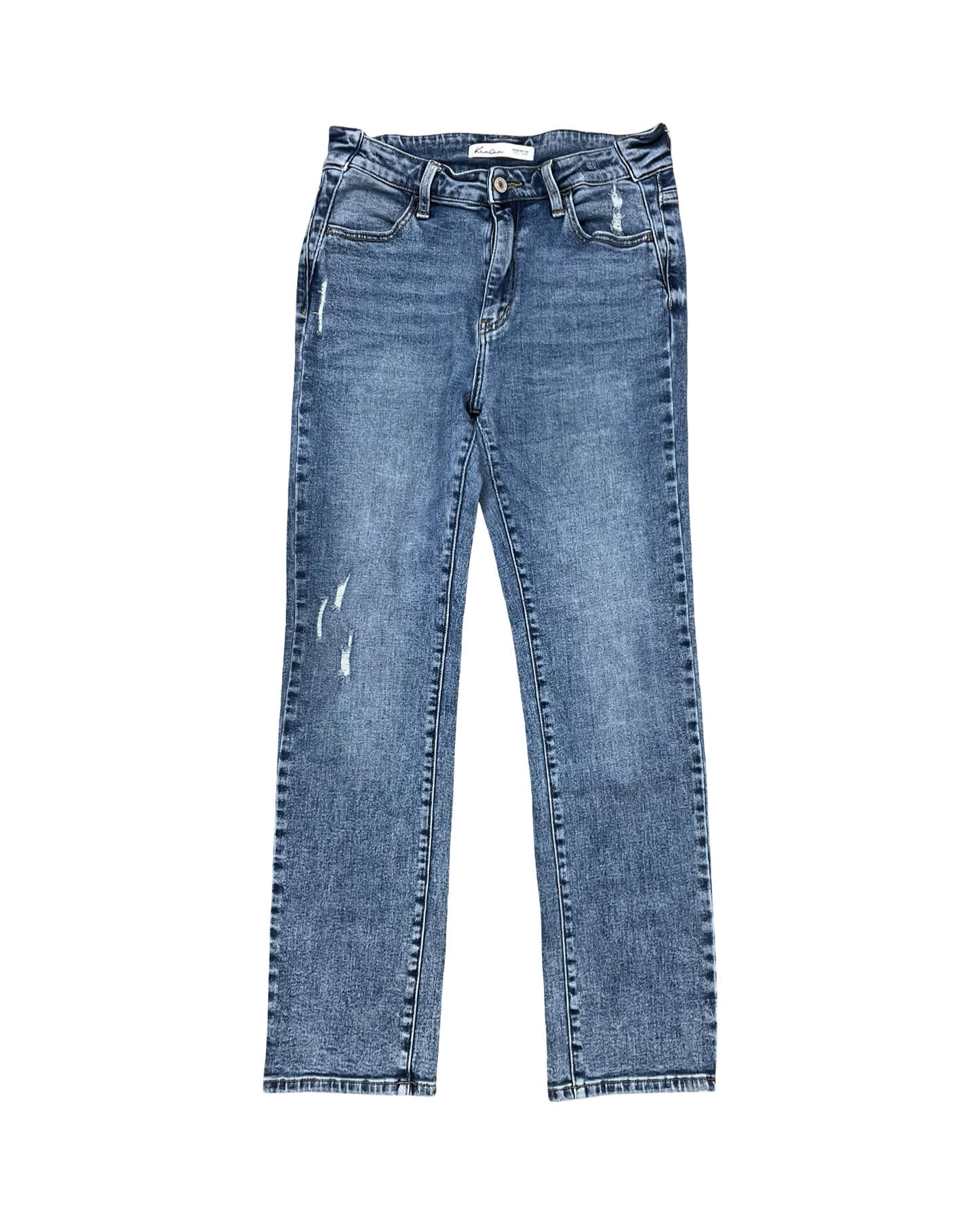 Jeans Straight By Kancan In Blue Denim, Size:6