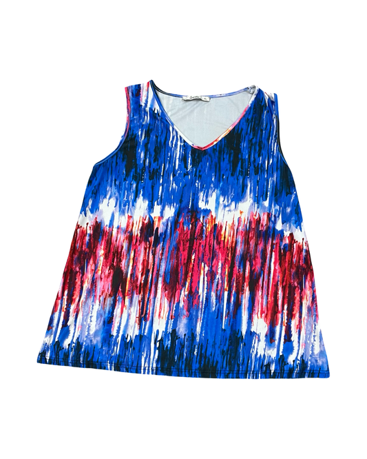 Top Sleeveless By Clothes Mentor In Blue, Size:1X