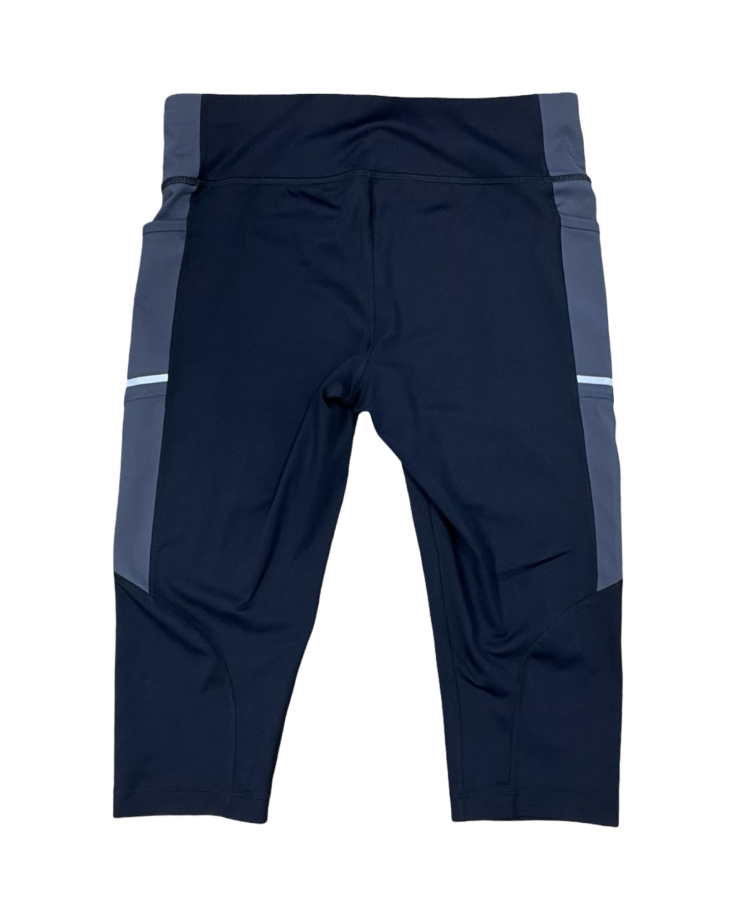 Athletic Leggings Capris By Fila In Black & Grey, Size:M