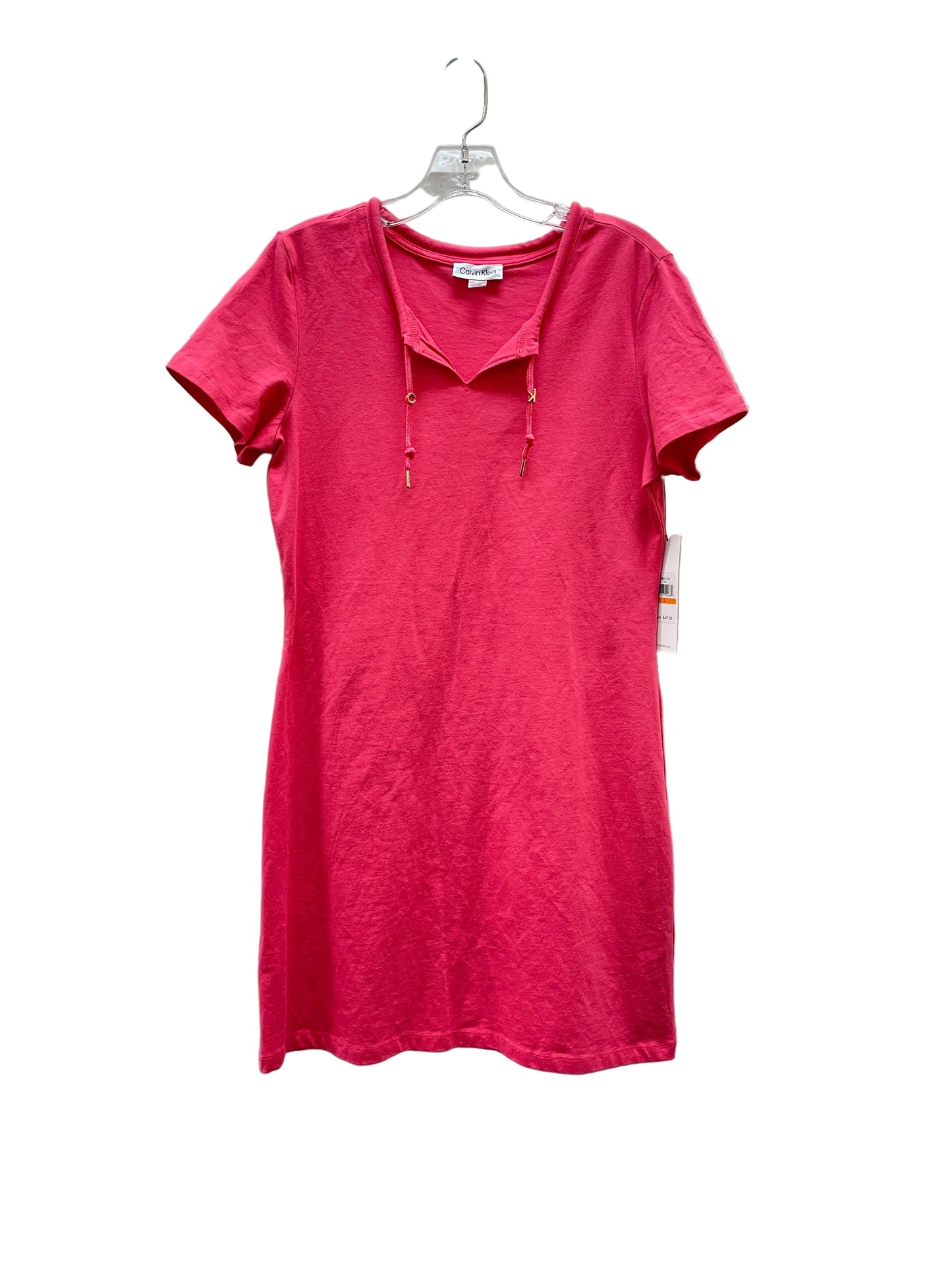 Dress Casual Midi By Calvin Klein In Pink, Size:S