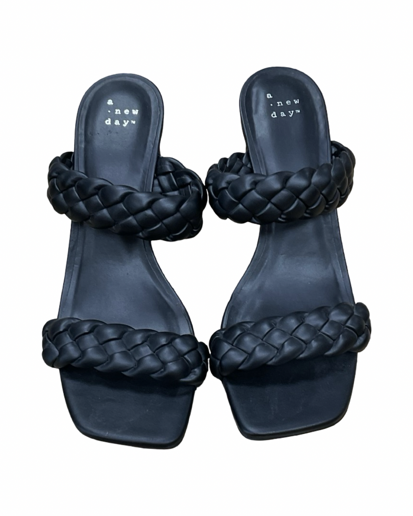 Sandals Heels Kitten By A New Day In Black, Size:9