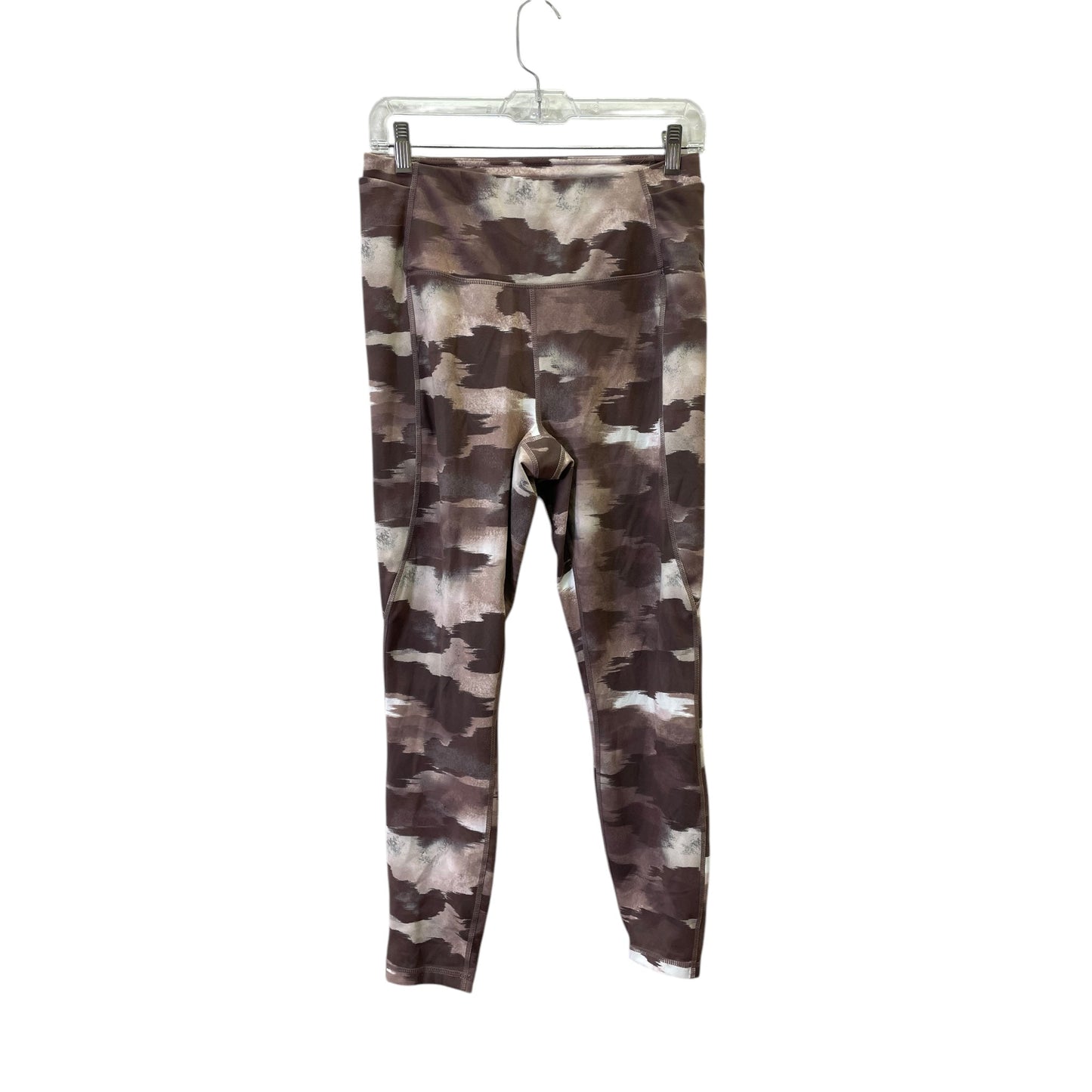 Athletic Leggings By Reebok In Brown, Size:M