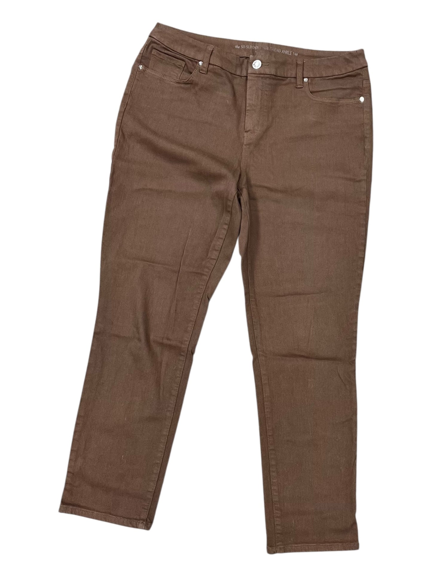 Pants Leggings By Chicos In Brown, Size:10