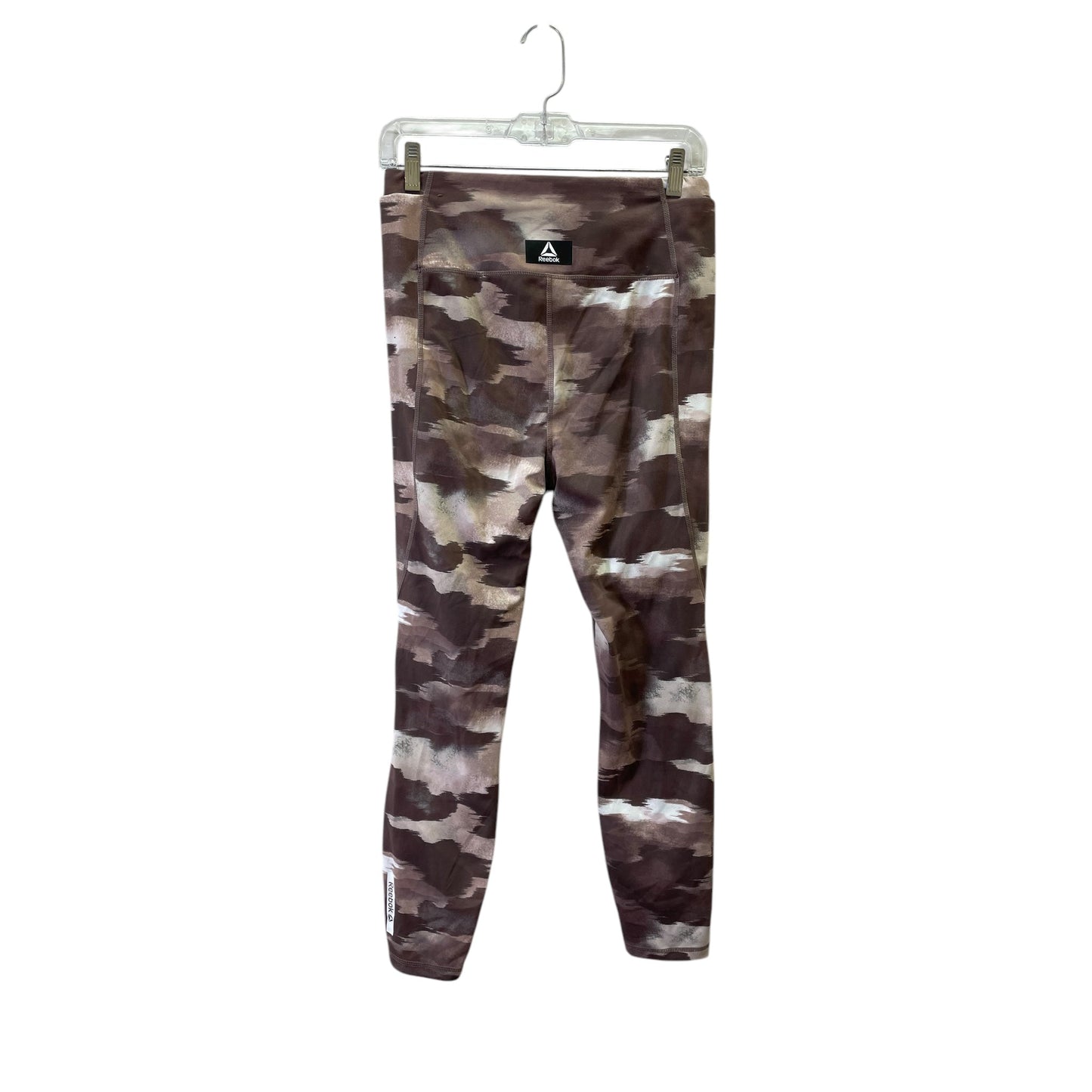 Athletic Leggings By Reebok In Brown, Size:M